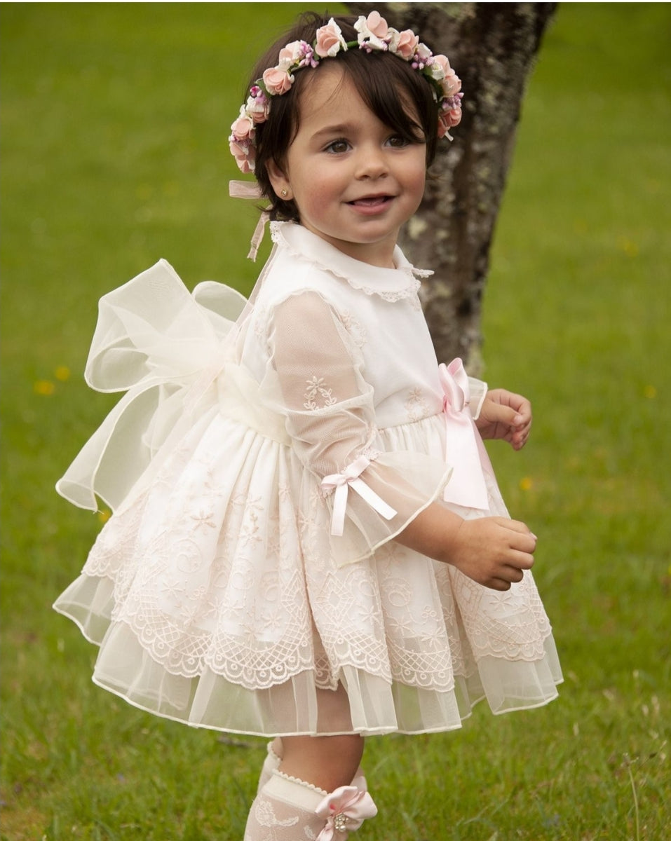 Sonata Pink Pearl Puffball Dress (Made to order) main image 0