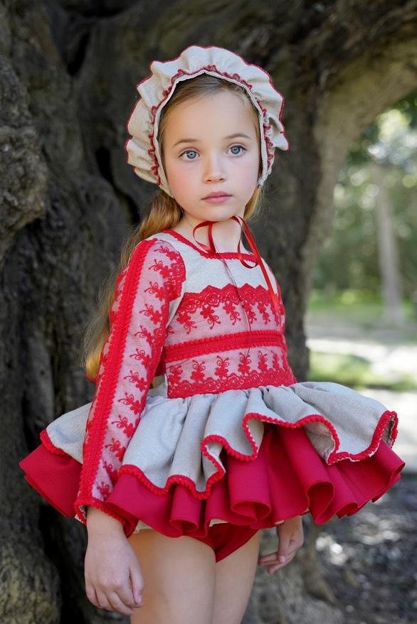 red spanish style dress Spanish Flamenco Dress Elegancia in Red 34