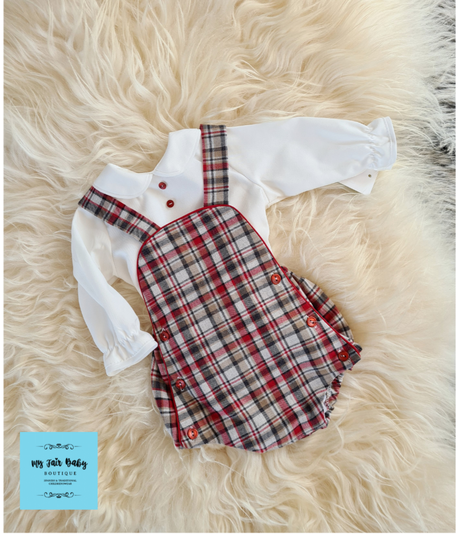 Boys hotsell tartan romper
