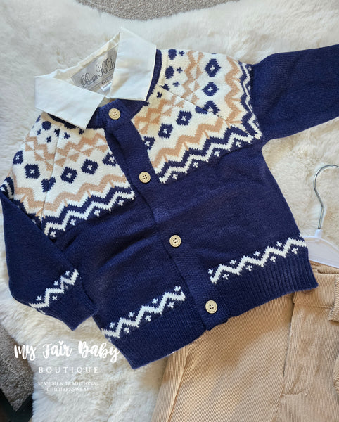Beau Kid Traditional Boys Camel Trouser 4pc Set ~6m-6y