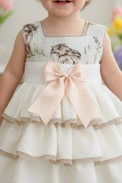 Sonata Infantil Spanish Girls Bunny Puffball Dress - 18m