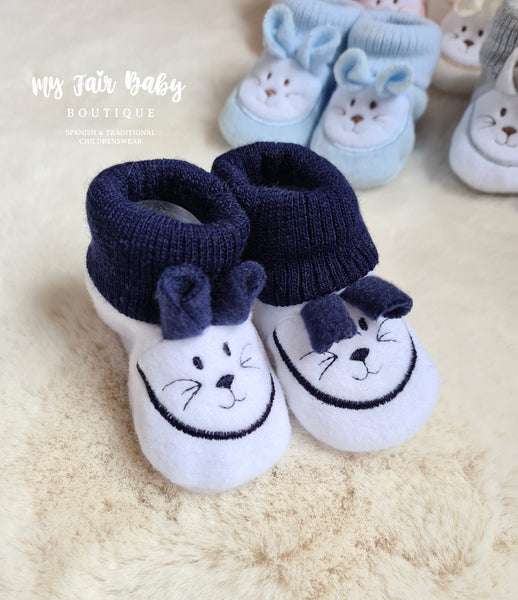 Traditional Baby Bunny Booties - 0-6m