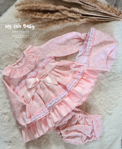 Ceyber AW23 Spanish Baby Girls Pink Dress Set DD3000 - 18m