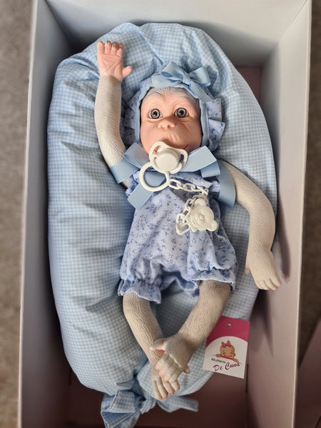 Spanish Baby Lolo Albino Reborn Monkey Doll 36307 - IN STOCK NOW
