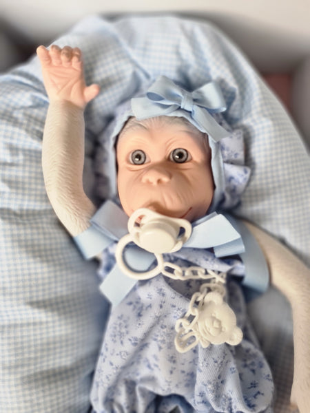 Spanish Baby Lolo Albino Reborn Monkey Doll 36307 - IN STOCK NOW