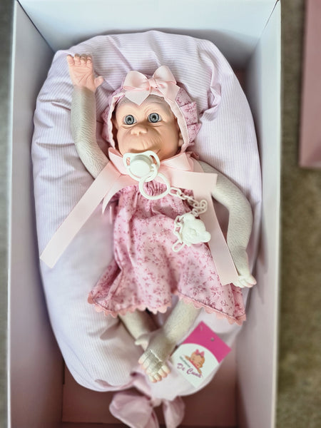 Spanish Baby Lolita Albino Reborn Monkey Doll 36306 - IN STOCK NOW