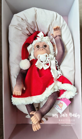 Spanish Baby Lolita Christmas Reborn Monkey Doll 36310 - LAST ONE!