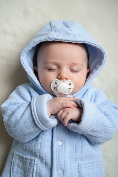 Spanish Baby Boys Blue Velour Hooded Jacket ~ 12-24m