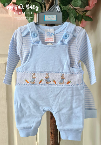 Traditional Baby Boys Peter Rabbit Dungarees - NB & Premature