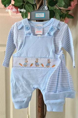 Traditional Baby Boys Peter Rabbit Dungarees - NB & Premature