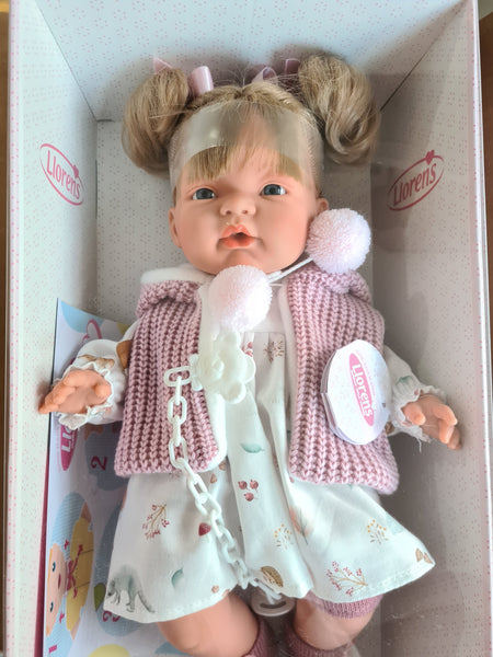 Spanish Llorens Joelle Crying Girl Doll 38cm 38354 - IN STOCK NOW
