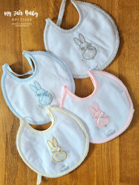 Spanish Traditional Baby Towelling Bibs - 4 Colour Options