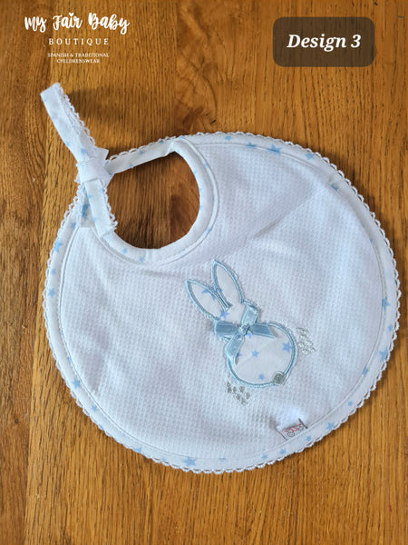 Spanish Traditional Baby Towelling Bibs - 4 Colour Options
