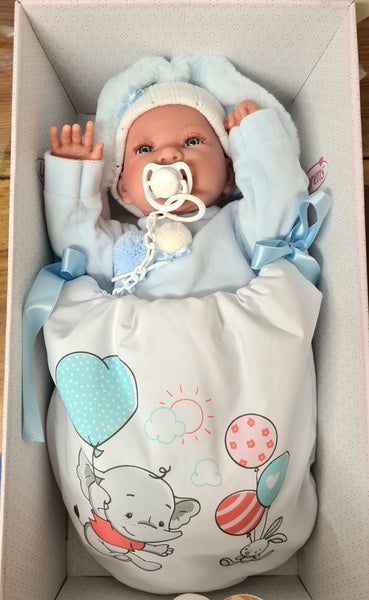 Spanish Llorens 45cm Tino Talking Baby Boy Doll 84451 - 1 IN STOCK NOW