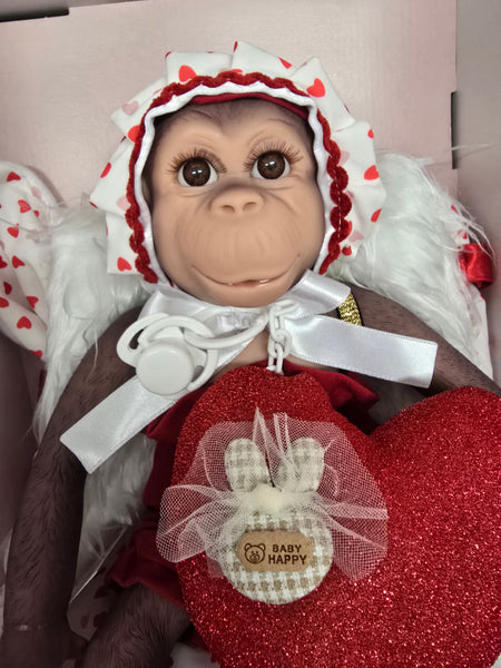 Spanish Baby Valentines Reborn Silicone Monkey Doll 36150 ~ LIMITED EDITION - IN STOCK NOW