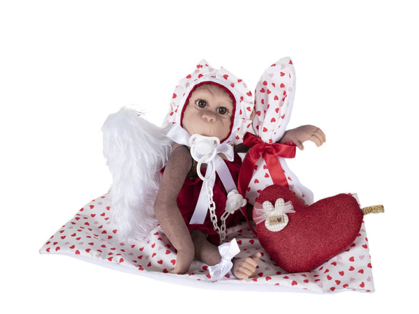 Spanish Baby Valentines Reborn Silicone Monkey Doll 36150 ~ LIMITED EDITION - IN STOCK NOW