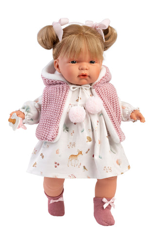 Spanish Llorens Joelle Crying Girl Doll 38cm 38354 - IN STOCK NOW
