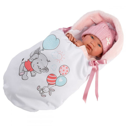 Spanish Llorens 45cm Tina Crying Baby Girl Doll 84452 - 1 IN STOCK NOW