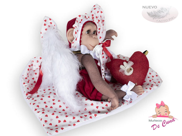 Spanish Baby Valentines Reborn Silicone Monkey Doll 36150 ~ LIMITED EDITION - IN STOCK NOW