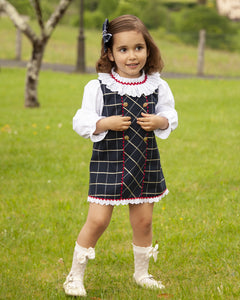 Sonata AW23 Spanish Girls Navy A-Line Dress IN2314 - MADE TO ORDER