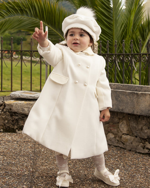 Sonata AW23 Spanish Girls Classic Cream Coat IN2323 - MADE TO ORDER