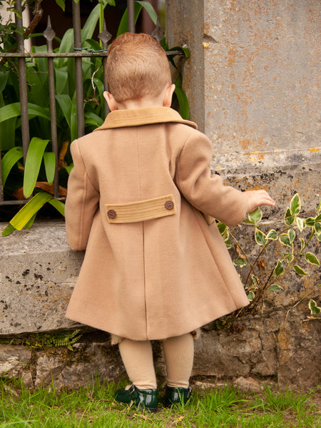 Sonata AW23 Traditional Boys Camel Coat IN2335 - MADE TO ORDER