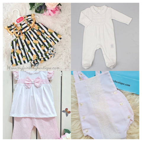 Spanish Baby Girls Clothing Bundle 4 Items Size 6-9m ~ NON RETURNABLE