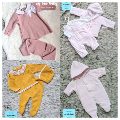 Spanish Baby Girls Winter Clothing Bundle 4 Items Size 3-6m ~ NON RETURNABLE