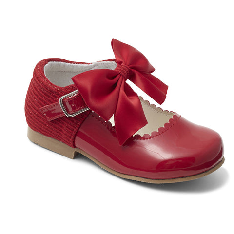 Sevva Girls Red Patent Mary Jane Bow Shoes - Kristy