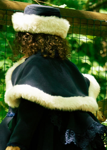 Sonata Infantil Spanish Girls Fur Winter Hats - Pink, Cream, Navy, Red - MADE TO ORDER