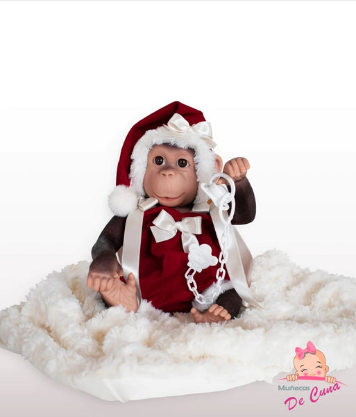 Spanish Baby Lolo Christmas Reborn Monkey Doll 36311 - IN STOCK NOW