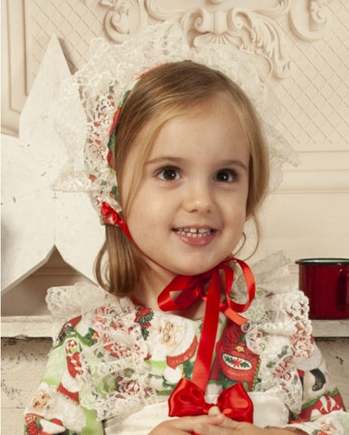 Sonata AW22 Spanish Girls Xmas Holiday Christmas Bonnet IN2241- MADE TO ORDER