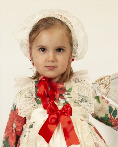 Sonata Spanish Girls Christmas Bonnet IN2239 - MADE TO ORDER