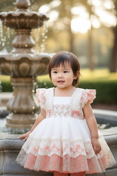 Sonata Infantil Spanish Girls Lace Alegria Puffball Dress MOD27 - MADE TO ORDER