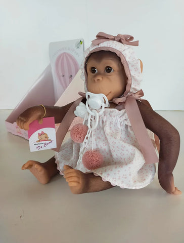 Spanish Baby Chipa Reborn Monkey Doll Pink 36304 - IN STOCK NOW