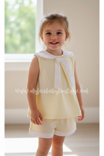 Spanish Girls Lemon Top & Short Set ~ 12-24m