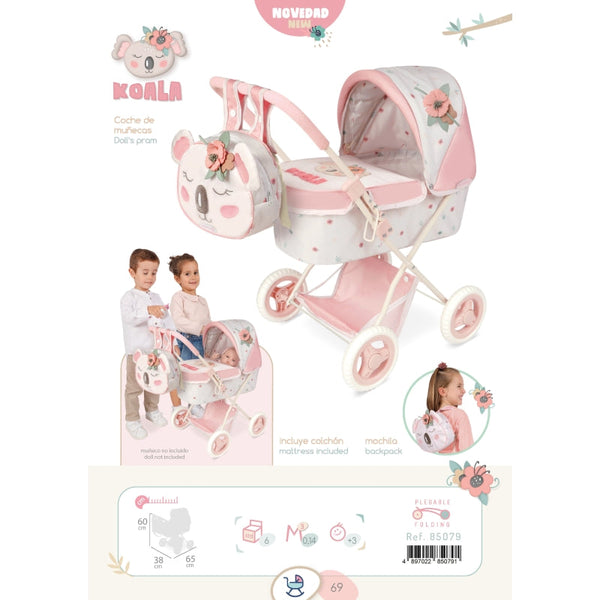 Spanish My First Koala Pram 85079 60cm ~ IN STOCK NOW