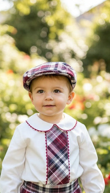 Sonata Infantil Spanish Boys Burgundy Hat IN2417 - MADE TO ORDER