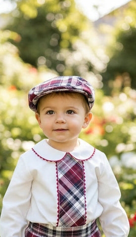 Sonata Infantil Spanish Boys Burgundy Hat IN2417 - MADE TO ORDER