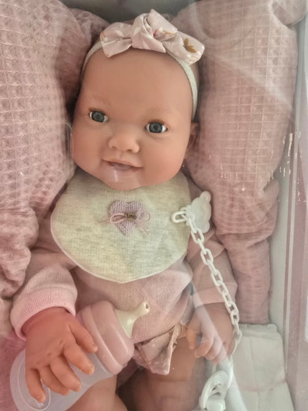 Spanish Mia Drink & Wet Newborn Baby Girl Doll (42cm) 50414 ~ IN STOCK NOW