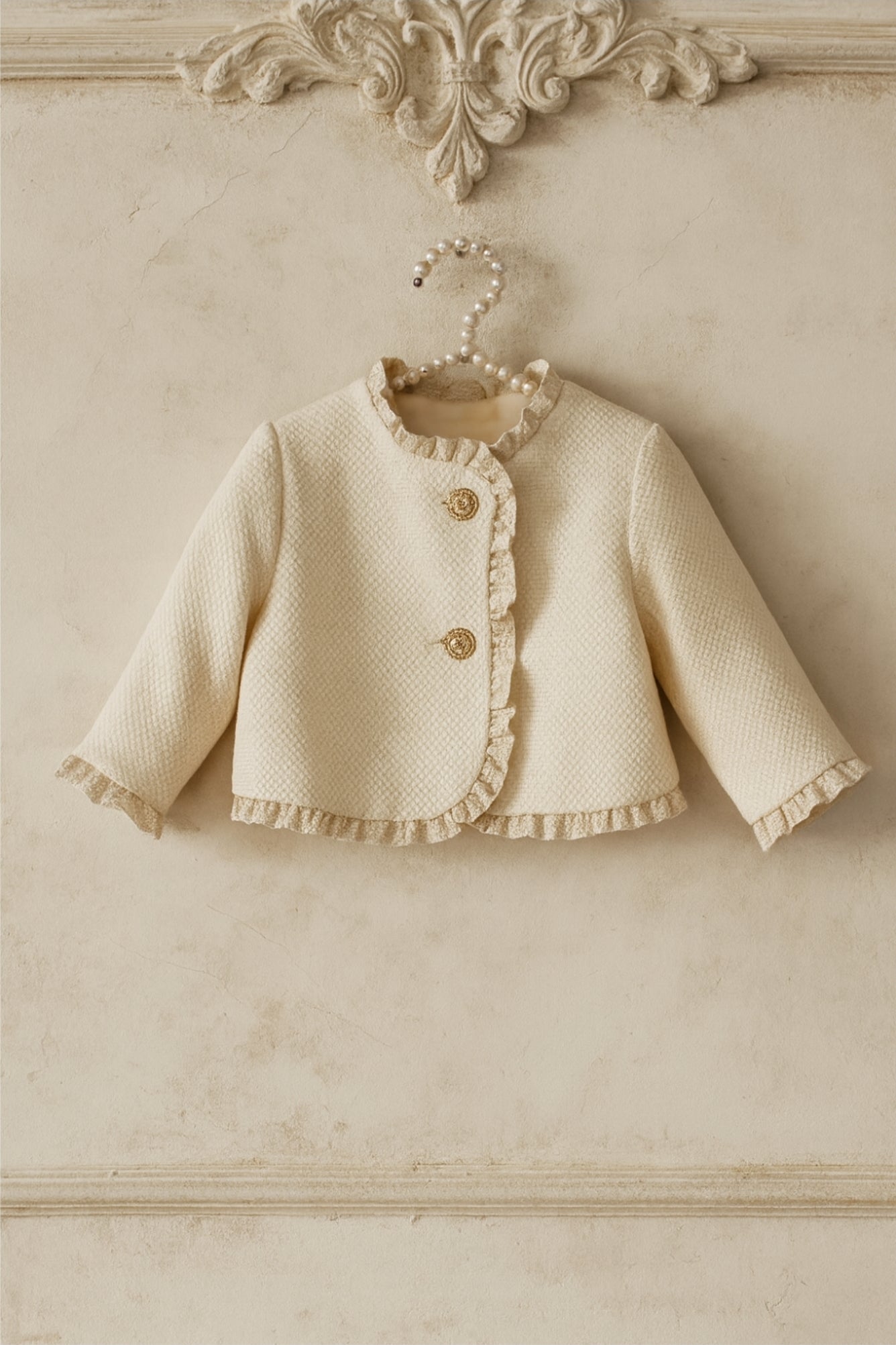 Sonata AW25 Spanish Girls Cream & Gold Luxury Jacket NA2508 ~ MADE TO ORDER