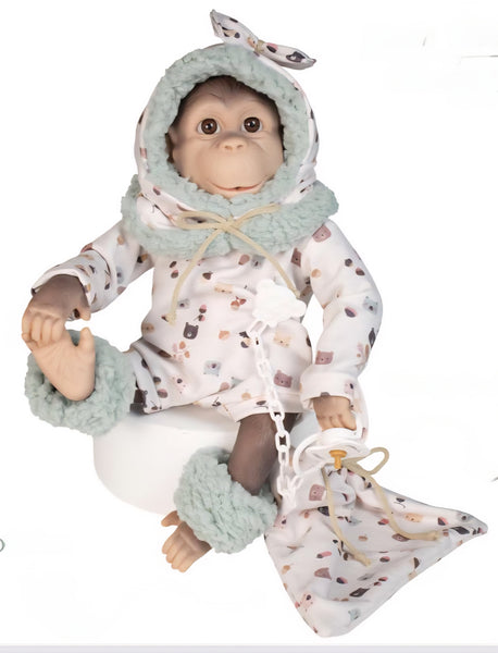 Spanish Silicone Feel Reborn Monkey Doll 636102 - PREORDER