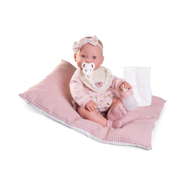 Spanish Mia Drink & Wet Newborn Baby Girl Doll (42cm) 50414 ~ IN STOCK NOW