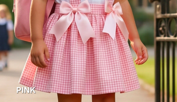 Sonata Infantil Spanish Girls Gingham School Dress C02604 - MADE TO ORDER
