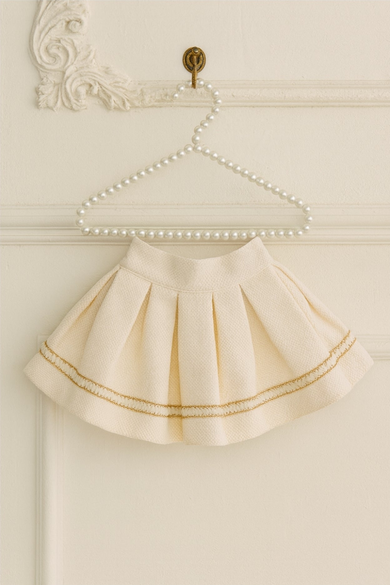 Sonata AW25 Spanish Girls Cream & Gold Luxury Skirt NA2508 ~ MADE TO ORDER