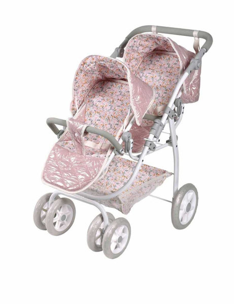 Spanish Arias Pink Fantasy Twin Dolls Pram 40874 (77cm) - IN STOCK NOW