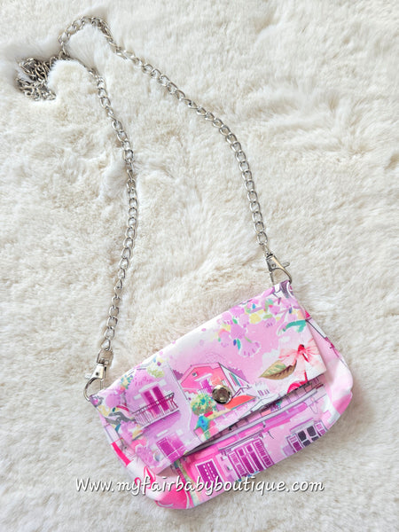 Older Girls Pink Cherries Print Top, Shorts & Bag Set ~ 4-14y