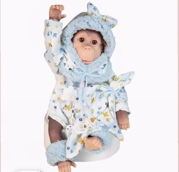 Spanish Silicone Feel Reborn Monkey Doll 636104 - IN STOCK NOW