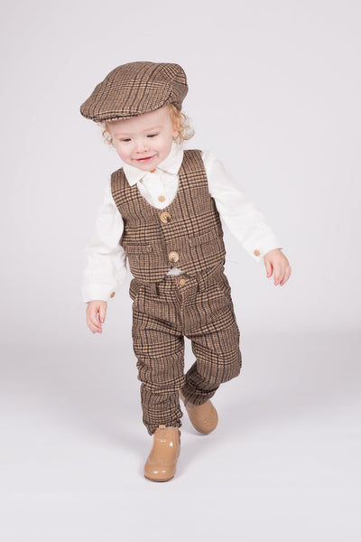 Beau Kid Traditional Boys Tweed Trouser Set 2572