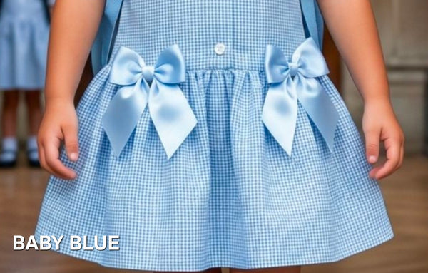 Sonata Infantil Spanish Girls Gingham School Dress C02604 - MADE TO ORDER